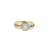 Estate 18kt/14kt Two Toned Bezel Old Euro Cut Diamond 1.15ctw M SI