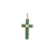 14KY JADE/DIA CROSS ENHANCER PENDANT