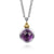 Bujukan Sterling Sliver 14kt Yellow Gold 8.56ct Amethyst 18in.