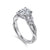 14K White Gold Deisha Marquise Accent Diamond Semi-Mount 1.5CT Center Ring S2086948