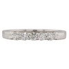 14K White Gold 1/4CTW 5 Stone Diamond Anniversary Band