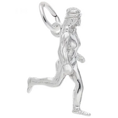 Sterling Silver Female Jogger Charm