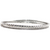 14kt White Gold 1ctw Diamond Wrap Around Flex Bangle.
