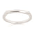 14K White Gold Diamond Wedding Band- Shadow Band