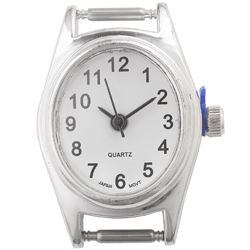 599918 9MM OVAL WATCH WHITE DI.