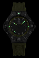 GREEN SILICONE 43MM BLK/GRN DI