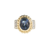 14KY 3CT TOPAZ DIA RING
