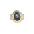 14KY 3CT TOPAZ DIA RING