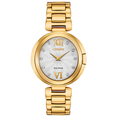 Citizen Capella Oval Gold Tone Watch EX1512-53A