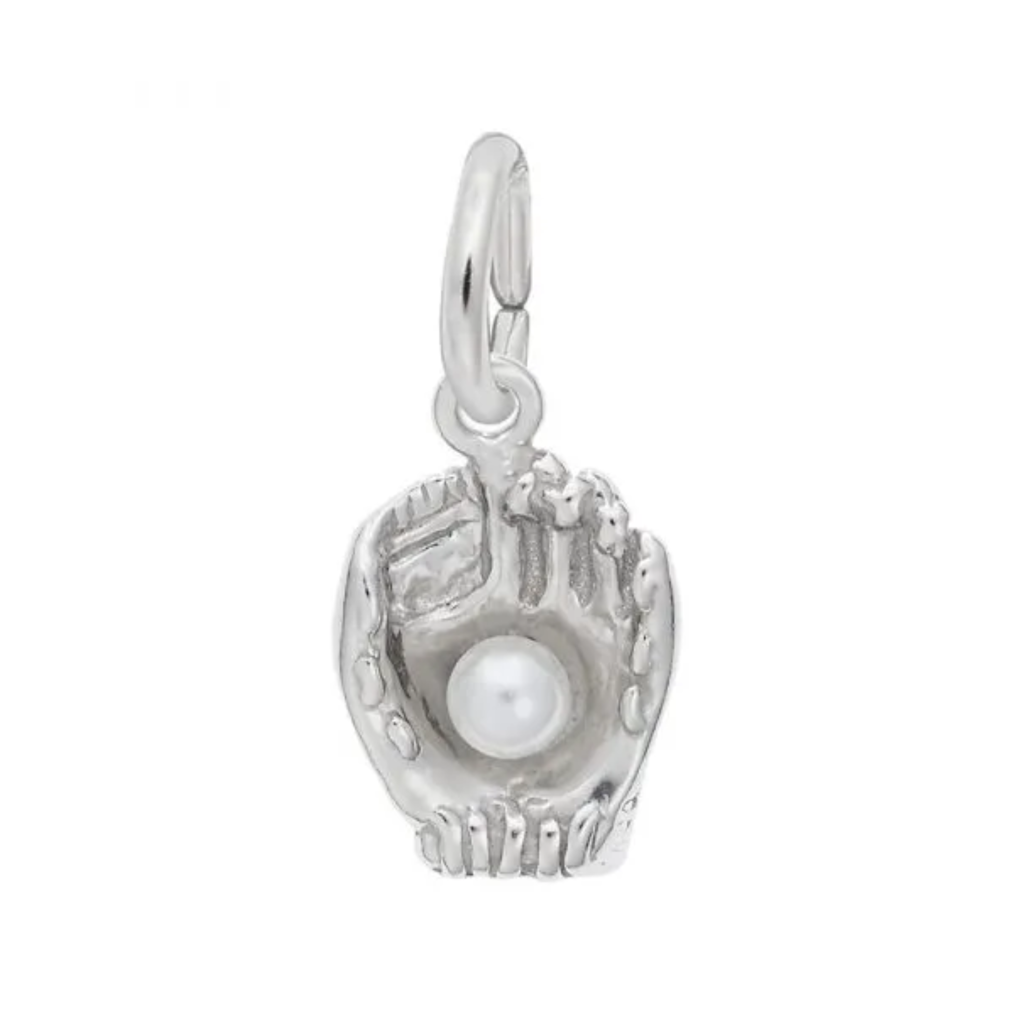 Sterling Silver Baseball Glove Charm