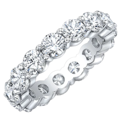 14KT WG ETERNITY BAND 4CTW TLB SI2 SIZE 9