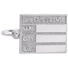 STERLING DRIVERS LICENSE CHARM