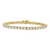 14K Yellow Gold Diamond 3CTW Tennis Bracelet