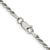 Sterling Silver 3MM Metallic Rubber Cord Brown.
