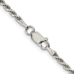 Sterling Silver 3MM Metallic Rubber Cord Brown
