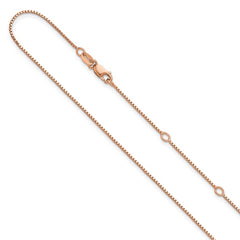 STERLING ROSE GOLD PLATED .85M