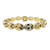 Estate 14kt Two Toned Fancy Link Bracelet .30ctw H/I SI1 Diamonds