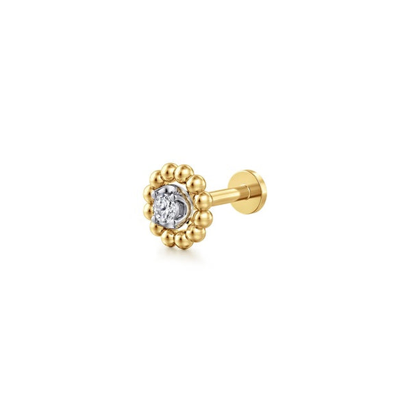 BUJUKAN 14K YG .03CT G-H SI+ S