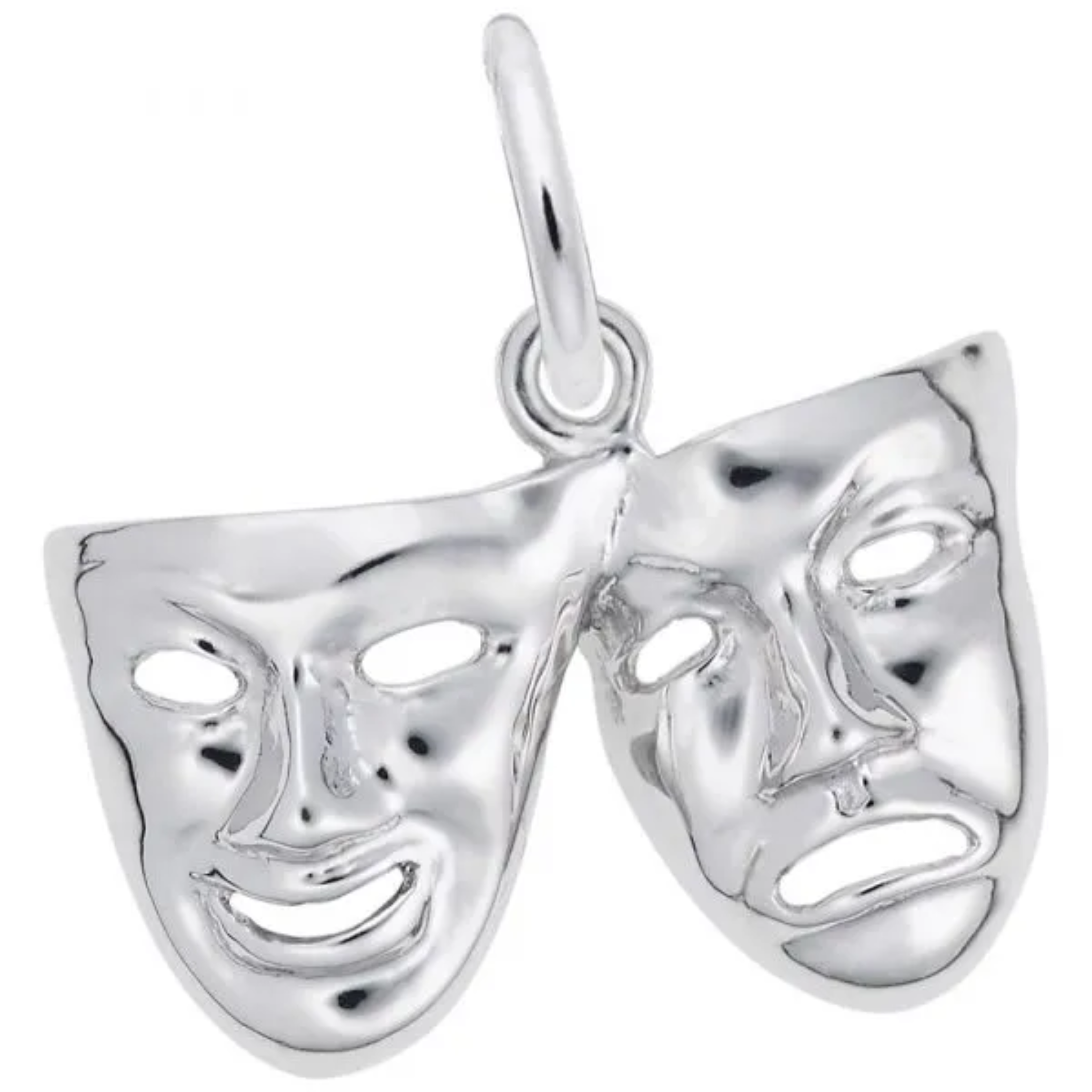 Sterling Silver Comedy & Tragedy Charm