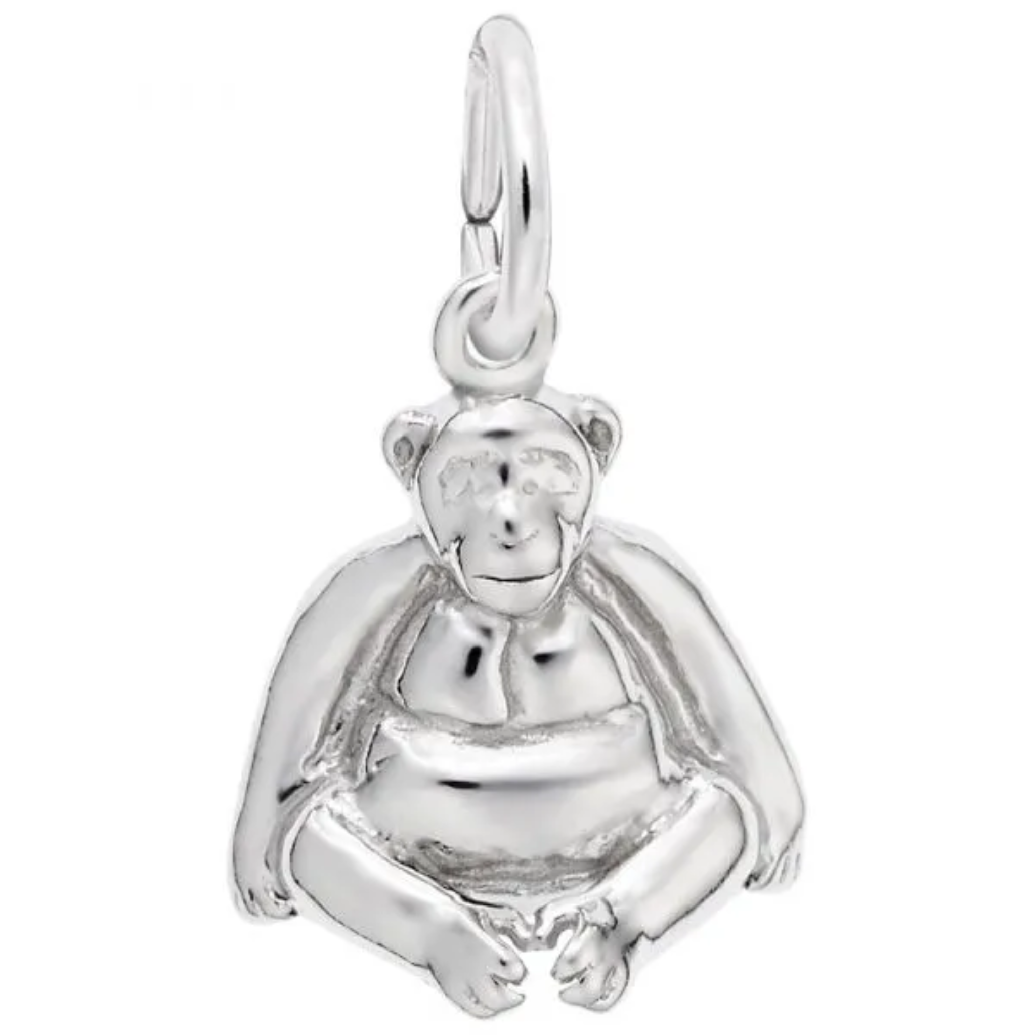 Sterling Silver Monkey Charm