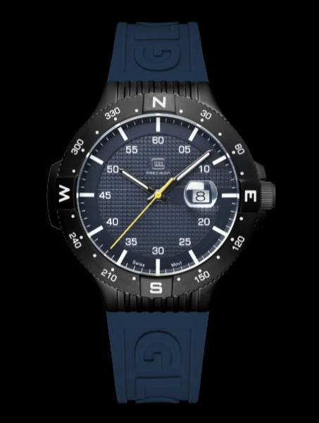 GLOCK GW-15-2-22 Gunmetal Chronograph Watch with Metal Band