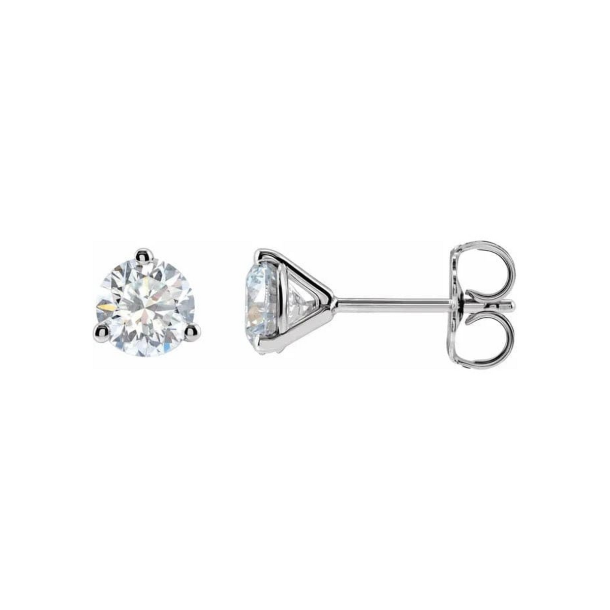 14K Martini Diamond Stud Earrings .25CTW