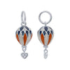 STERLING RED WHITE BLUE ENAMEL