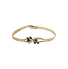 Estate 14kt Yellow Gold Vintage Sapphire and Diamond Bracelet