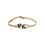Estate 14kt Yellow Gold Vintage Sapphire and Diamond Bracelet