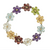 Estate10K Yellow Gold Multigem Flower Bracelet