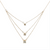 Emberlight 14kt Yellow Gold 1ctw Brown/White Desert Diamonds Layer Necklace 18in