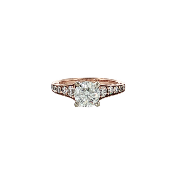 14KR SCALLOPED TRELLIS ENG RING