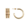 Estate 14kt Yellow Gold Triple Hoop