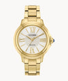 ECO DRIVE L CECI GOLDTONE WHIT