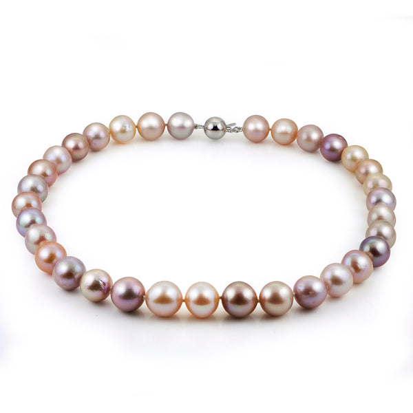 11-13MM Sterling Freshwater Natural Multi-Color Pearl Strand