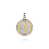 STERLING 14K YG .12CTW WHITE S