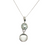 Sterling Sliver Round Prasiolite Pendant 18in