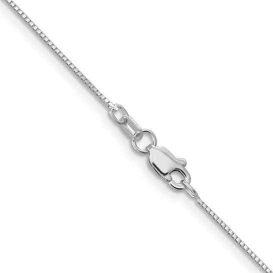 Leslies 10kt White Gold .7mm Box Chain 16in