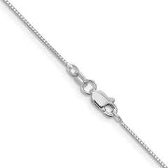 Leslies 10kt White Gold .7mm Box Chain 16in