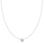 18K White Gold Bezel Set Diamond Necklace