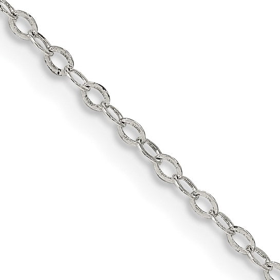 STERLING 1.5MM FLAT OPEN OVAL