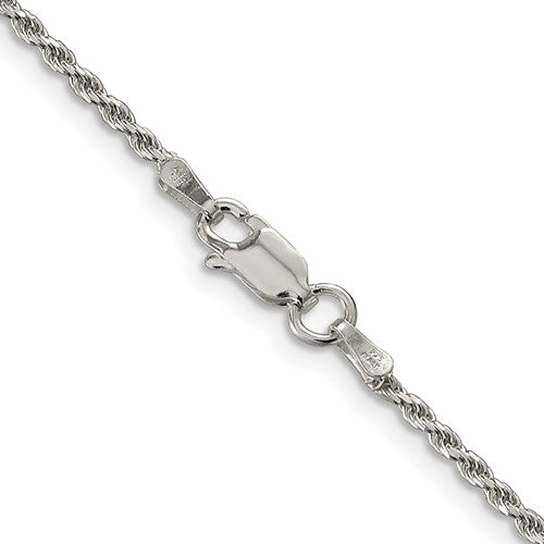 STERLING 1.7MM DIAMOND CUT ROP
