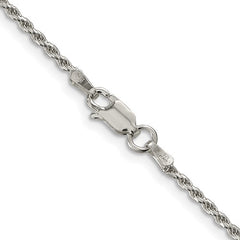 STERLING 1.7MM DIAMOND CUT ROP