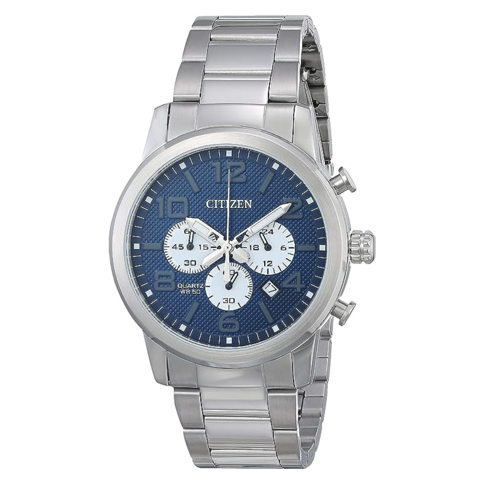 Citizen Quartz Stainless Watch Blue Dial AN8050-51M