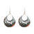 S/S SILPADA HAMMERED HALF MOON BAY EARRINGS