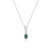 18kt White Gold .25ct Oval Brazil Alexandrite .20ctw Diamond Pendant W/Report