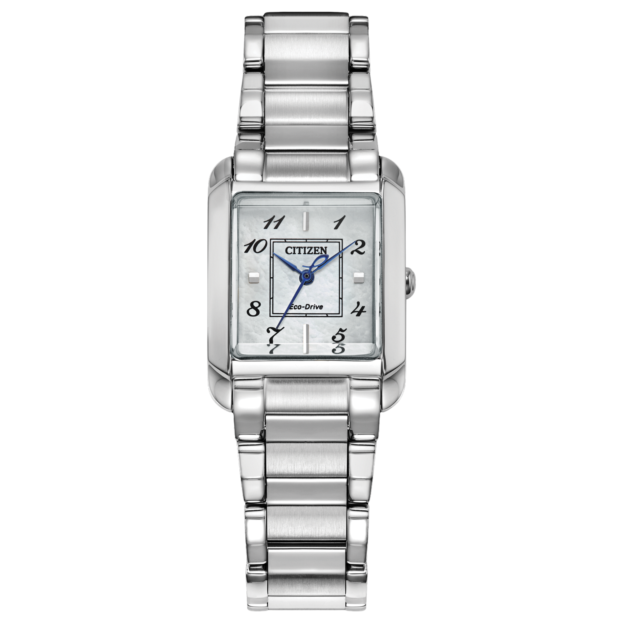 Citizen Eco Drive Bianca Stainless Rectangle Face Watch EW5600-52D