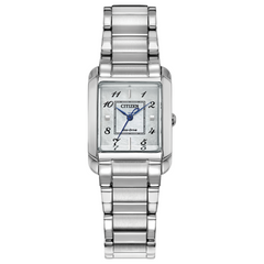 Citizen Eco Drive Bianca Stainless Rectangle Face Watch EW5600-52D