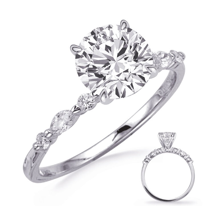 14K WG .10CTW MARQUISE .14CTW