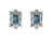 S/S SOUTHWEST BLUE STONE EARRINGS
